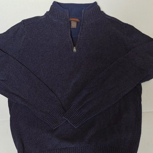 Dockers Men's Quarter-Zip Pullover, Blue-ish Gray, Small - Picture 2 of 7